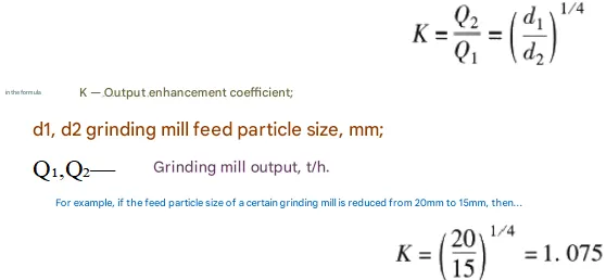 How to determine the optimal feed particle size for a grinding mill? 236d094c95d2adca0124ee166c48f62b