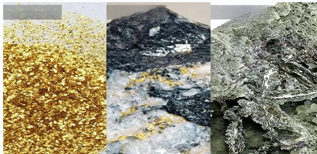 Identification of 9 types of gold ore for Process selection and Cost comparison