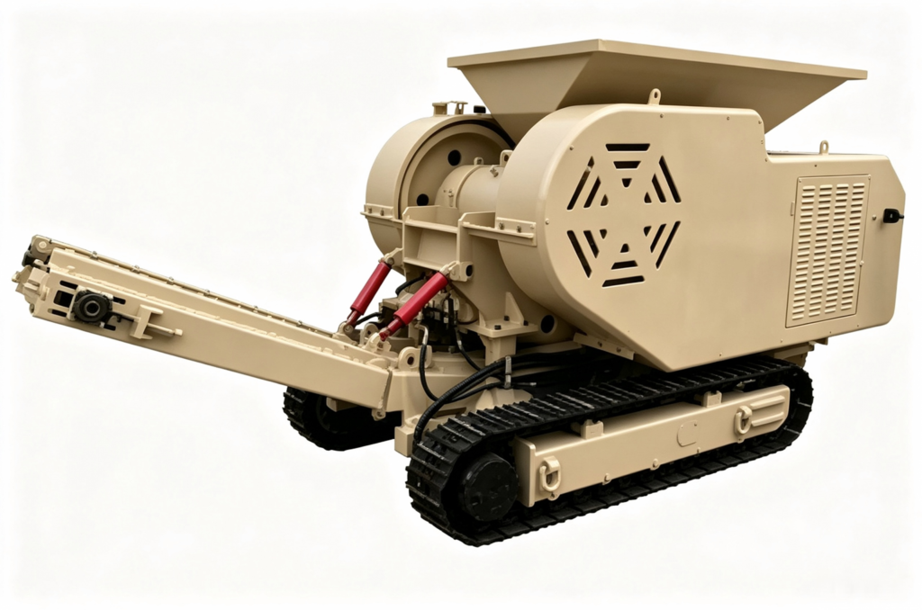 Mini mobile stone crusher